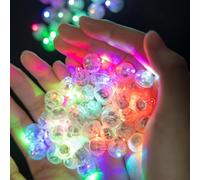 YATOSEEN 150 Piezas de Mini Globos de Luces LED Multicolor, Globos Iluminados para Decoraciones de Fiesta, Lámpara de Bola LED, Luz Impermeable para Cumpleaños, Halloween(Colorido)