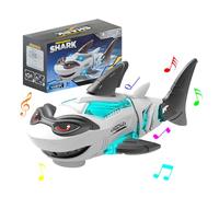 YATOSEEN Juguete de Tiburón para Niños con Luces y Música, Juguete de Engranaje Mecánico Eléctrico, Adecuado como Regalo para Niños y Niñas