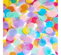 Yatrosynth 6000 Unidades Confeti Multicolor, 50 g, 2.5cm Multicolor Confeti de Papel Forma Redonda, para Decoración de Fiesta de Cumpleaños, Boda, GraduacióN - Color