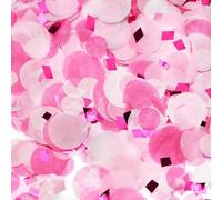 Yatrosynth 6000 Unidades Confeti Multicolor, 50 g, 2.5cm Multicolor Confeti de Papel Forma Redonda, para Decoración de Fiesta de Cumpleaños, Boda, GraduacióN - Rosa