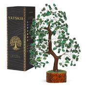 YATSKIA Árbol de Cristal de aventurina Verde, árbol de la Vida de Chakras y Equilibrio de Piedras Preciosas y Cristal curativo, decoración para Feng Shui, Regalo de energía Positiva para Mujeres