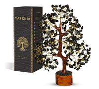 YATSKIA - Árbol de cristal de turmalina negra, artificial, energía positiva, decoraciones de Fengshui