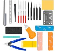 Yauhar Kit de 28 herramientas de construcción para pasatiempos, juego de herramientas básicas para modelar Gundam, montaje y reparación