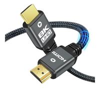 Yauhody 8K Cable HDMI 2.1 1.5 Metros, 48Gbps Ultra Alta Velocidad Cable HDMI 4K 120Hz 8K 60Hz 10K 4K 144Hz eARC HDCP 2.2 & 2.3 Dynamic HDR 3D para PS5, PS4, TV, Switch