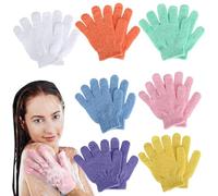 Yaunming 14 guantes exfoliantes Kese, guantes exfoliantes corporales, exfoliantes corporales, exfoliantes corporales y faciales, para duchas y aplicaciones de spa