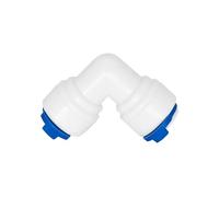 YAVCBOPM Adaptador de codo L, accesorios for acuario RO, 1/4, 3/8, tubo combinado de conector rápido(1l4 tube-1l4 tube)