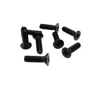 YAVCBOPM Tornillo de cabeza avellanada plana con ranura en cruz de acero inoxidable 304, 2/20 M4 M5 M6 M8, color negro, diámetro 4, 5, 6, 8 mm, longitud 6-100 mm(10pcs M5x40mm)