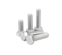 YAVCBOPM Tornillos de cabeza hexagonal externa con rosca métrica de acero inoxidable A2 304, M3, M4, M5, M6 y M8, diámetro de rosca de 3/4/5/6 mm, DIN933, 10 unidades(20mm,M3)