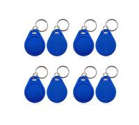 YAVIS 50pcs 13,56MHz RFID Llaveros genéricos 1K Chip Etiqueta Proximidad Llave Tag MF IC NFC Tarjetas de Control de Acceso Llavero Token Key fobs Azul