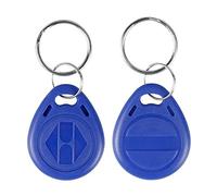 YAVIS EM4305 10 x RFID Transpondedor Chip Clave Escribible Llavero 125KHz Proximidad EM ID Tarjeta Etiqueta Token Keyfob, Color Azul