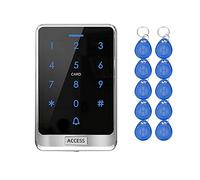 YAVIS Ip68 Sistema De Control De Acceso A Prueba De Lluvia De Teclado TáCtil Rfid Impermeable Al Aire Libre Wg26 / 34 Lector De Tarjetas Id De 125 Khz Para 8000 Usuarios + 10 Llaveros Em4100 (X13+10K)