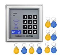 YAVIS RFID Control de Acceso Teclado Lector de Tarjetas 125 Khz Puerta Sistema de Control de Acceso hogar/Apartment + 10 TK4100 Teclas Support 500 User