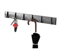 YAVYAV Perchero De Pared Moderno Plegable Con 3/4/5/6/7/8 Ganchos, Percheros Metálico Para Abrigos, Sombreros, Toallas, Bolsos, Albornoces(Gray,41cm/16.1in)