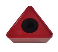 Yawdil 1 micrófono duradero para entrevista, triángulo, cuadrado, logotipo, estación de bandera de plástico ABS, micrófono de TV, estación de entrevista, logotipo, agujero negro