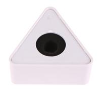 Yawdil 1 micrófono duradero para entrevista, triángulo, cuadrado, logotipo, estación de bandera de plástico ABS, micrófono de TV, estación de entrevista, logotipo, agujero negro