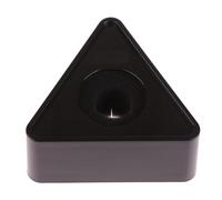 Yawdil 1 micrófono duradero para entrevista, triángulo, cuadrado, logotipo, estación de bandera de plástico ABS, micrófono de TV, estación de entrevista, logotipo, agujero negro