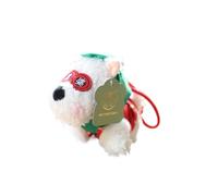 Yawdil Adorable Westie Perro Felpa Llavero Encanto Bolsa de Adorno Dibujos Animados Canino Estatuilla Llavero Mochila Regalos