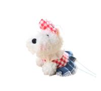 Yawdil Adorable Westie Perro Felpa Llavero Encanto Bolsa de Adorno Dibujos Animados Canino Estatuilla Llavero Mochila Regalos
