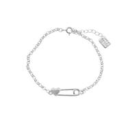 Yawdil Línea de plata esterlina extremadamente fina pulsera para mujeres amor Haert grano coreano dulce joyería papel clip pulsera