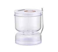 Yawdil Tarro contenedor de aceitunas de pepinillo, separador de jugo de pepinillos húmedos y secos, recipiente de alimentos, tapa hermética a prueba de fugas, botella de almacenamiento de alimentos