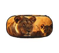 YaWea African Animals2 - Estuche organizador de gran capacidad para lápices, bolsa de almacenamiento grande para la universidad, el hogar y la oficina