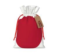 YaWea Bolsa de lino de arpillera con estampado de bandera japonesa, regalos de fiesta de Navidad, bolsa de regalo para regalos, talla S