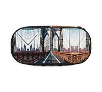 YaWea Brooklyn Bridge - Estuche organizador de gran capacidad para lápices, bolsa de almacenamiento grande para la universidad, el hogar y la oficina