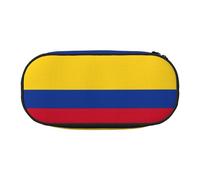 YaWea Estuche organizador de gran capacidad con estampado de la bandera de Colombia, bolsa de almacenamiento grande para la universidad, el hogar y la oficina