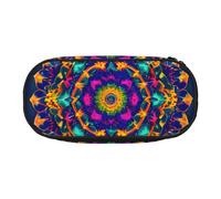 YaWea Estuche organizador de gran capacidad con estampado de mandala, bolsa de almacenamiento grande para la universidad, el hogar y la oficina