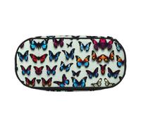 YaWea Estuche organizador de gran capacidad con estampado de mariposas y violonchelo, bolsa de almacenamiento grande para la universidad, el hogar y la oficina