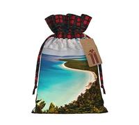 YaWea Island of Cuba - Bolsas de regalo de Navidad para Navidad, bolsas de dulces para fiestas, saco de arpillera con cordón