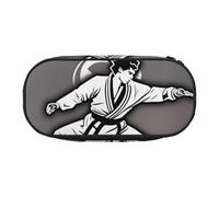 YaWea Karate-highkick-icon Print - Estuche organizador de gran capacidad para lápices, bolsa grande para lápices para la universidad, el hogar y la oficina