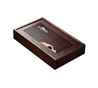 YAWEDA Bandeja De Té, Bandeja De Servicio De Té Chino/japonés Gongfu Mini Bambú Mesa De Servicio para Sala De Té,Tipo De Almacenamiento Y Drenaje Oficina En Casa (Size : 30x18x5.5cm)