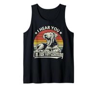 Yawn Airedale Terrier, te oigo, simplemente no estoy escuchando lo retro Camiseta sin Mangas