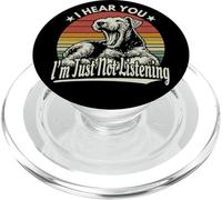 Yawn Airedale Terrier, te oigo, simplemente no estoy escuchando lo retro PopSockets PopGrip para MagSafe