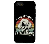 Yawn Bichon Frise Te escucho, no voy a escuchar Sunset Retro Carcasa para iPhone SE (2020) / 7 / 8