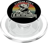Yawn Cairn Terrier Te escucho, no voy a Escuchar Sunset Retro PopSockets PopGrip para MagSafe