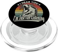 Yawn Otter, te oigo, no Estoy Escuchando Funny Sunset Retro PopSockets PopGrip para MagSafe