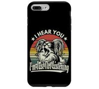 Yawn Papillon Dog Te escucho, simplemente no estoy escuchando lo retro Carcasa para iPhone 7 Plus/8 Plus