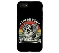 Yawn Papillon Dog Te escucho, simplemente no estoy escuchando lo retro Carcasa para iPhone SE (2020) / 7 / 8
