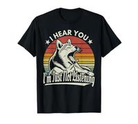 Yawn Shiba Inu//Akita Dog Te escucho, simplemente no estoy escuchando Camiseta