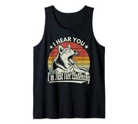 Yawn Shiba Inu//Akita Dog Te escucho, simplemente no estoy escuchando Camiseta sin Mangas