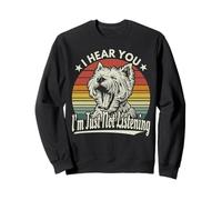 Yawn West Highland White Terrier Te escucho No escucho Sudadera
