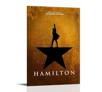 YAWRGJWRG Hamilton - Álbum (4) pósteres decorativos estéticos en lienzo, decoración de pared, sala de estar, dormitorio, música, película, póster de 40 x 60 cm, estilo marco