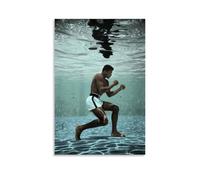 YAWRGJWRG Muhammad Ali (9) pósteres decorativos estéticos en lienzo, decoración de pared, decoración moderna para dormitorio, música, póster de película musical, 30 x 45 cm, estilo sin marco
