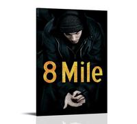 YAWRGJWRG Póster decorativo de 8 millas de 2002 (1) lienzo estético para decoración de pared, decoración moderna para dormitorio, dormitorio, música, película, póster de 30 x 45 cm, estilo marco