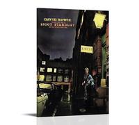 YAWRGJWRG Póster decorativo de David Bowie para sala de álbumes, lienzo estético, decoración de pared, sala de estar, dormitorio, música, película, póster de 50 x 75 cm, estilo marco