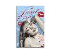 YAWRGJWRG Póster decorativo de lienzo estético de Sabrina Carpenter Short N' Sweet para decoración de pared, decoración moderna para dormitorio familiar, póster de película musical, 30 x 45 cm, estilo