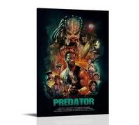 YAWRGJWRG Predator (4) pósteres decorativos estéticos en lienzo para decoración de pared, decoración moderna para dormitorio, dormitorio, música, póster de película musical, 40 x 60 cm, estilo marco