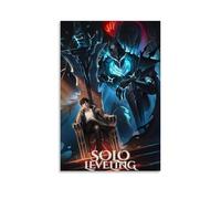 YAWRGJWRG Solo Leveling 4 - Lienzo decorativo para pared (60 x 90 cm, sin marco), para sala de estar, dormitorio, música, película, etc